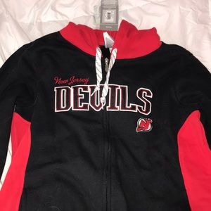 New Jersey Devils zip up sweatshirt